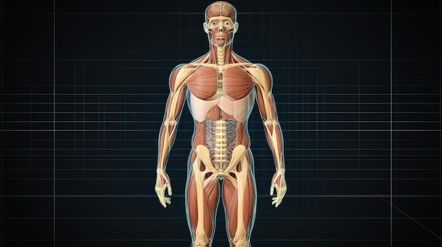 Human Anatomy Detailed 3D Model Of Male Muscular S 411059118