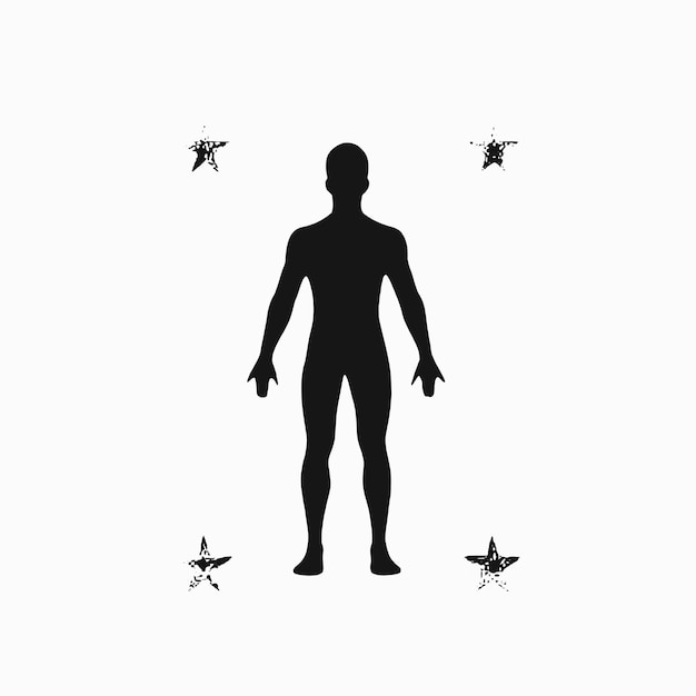 A Man Is Standing In Front Of A Picture Of A Man W 390440846