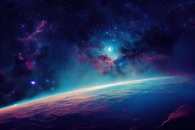 Illustration Of Galaxy With Stars And Space Dust I 31945789